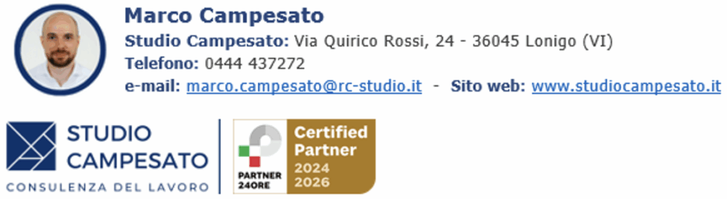 Autore dell'articolo - Marco Campesato: esperto di diritto del lavoro e della previdenza sociale di Studio Campesato - Consulente del lavoro a Vicenza