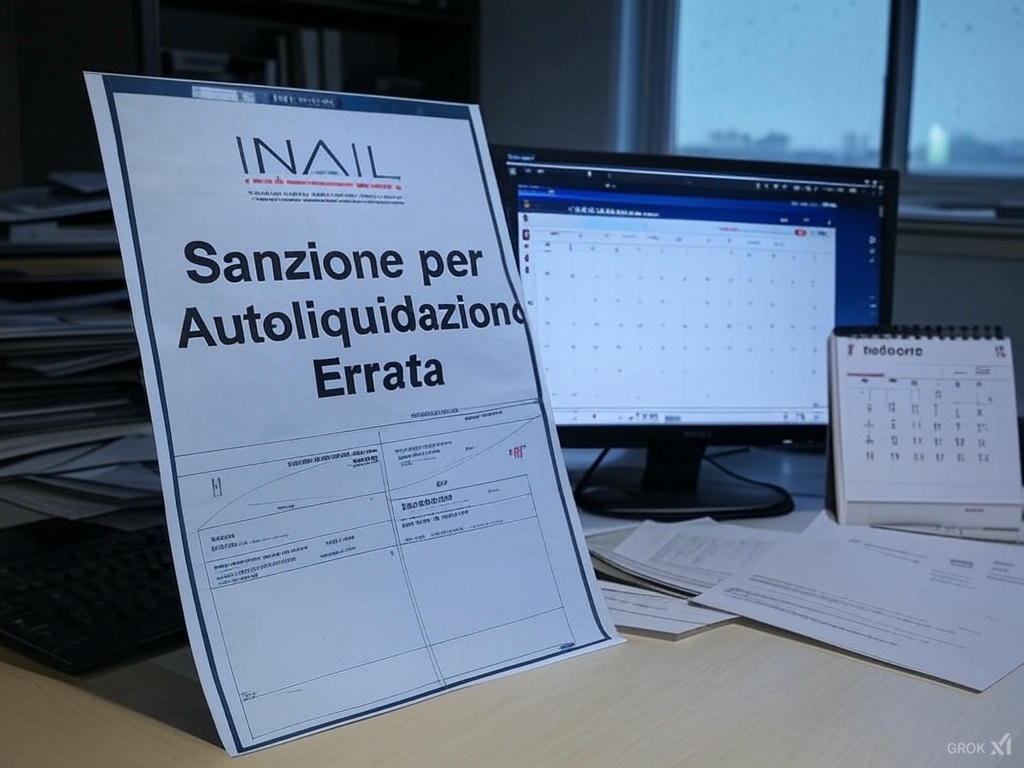 Sanzione per Autoliquidazione INAIL errata Sanzione per Autoliquidazione INAIL errata