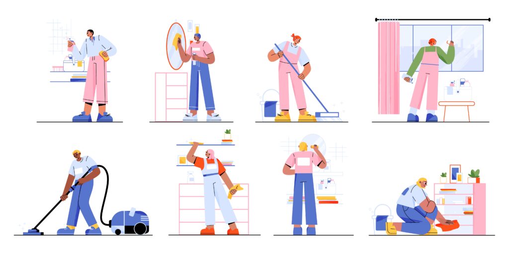 Lavoratori domestici al lavoro
