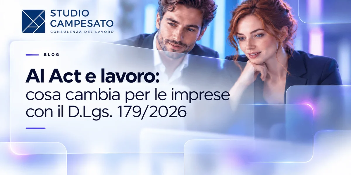 AI Act e lavoro - Cosa cambia con il D.Lgs. 179-2026