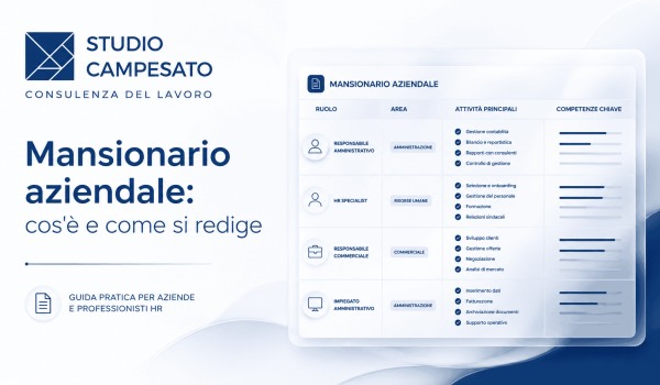 Copertina Mansionario aziendale - Guida 2026