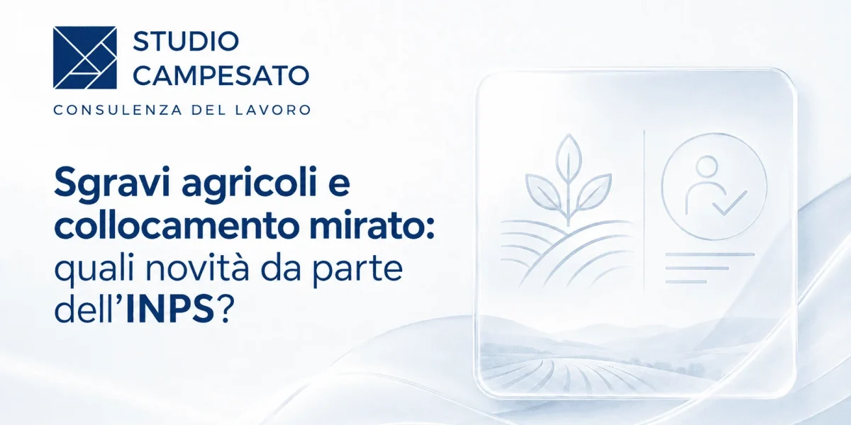 Copertina Sgravi agricoli e collocamento mirato INPS