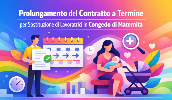 Sostituzione maternità 2026 - prolungamento contratto a termine
