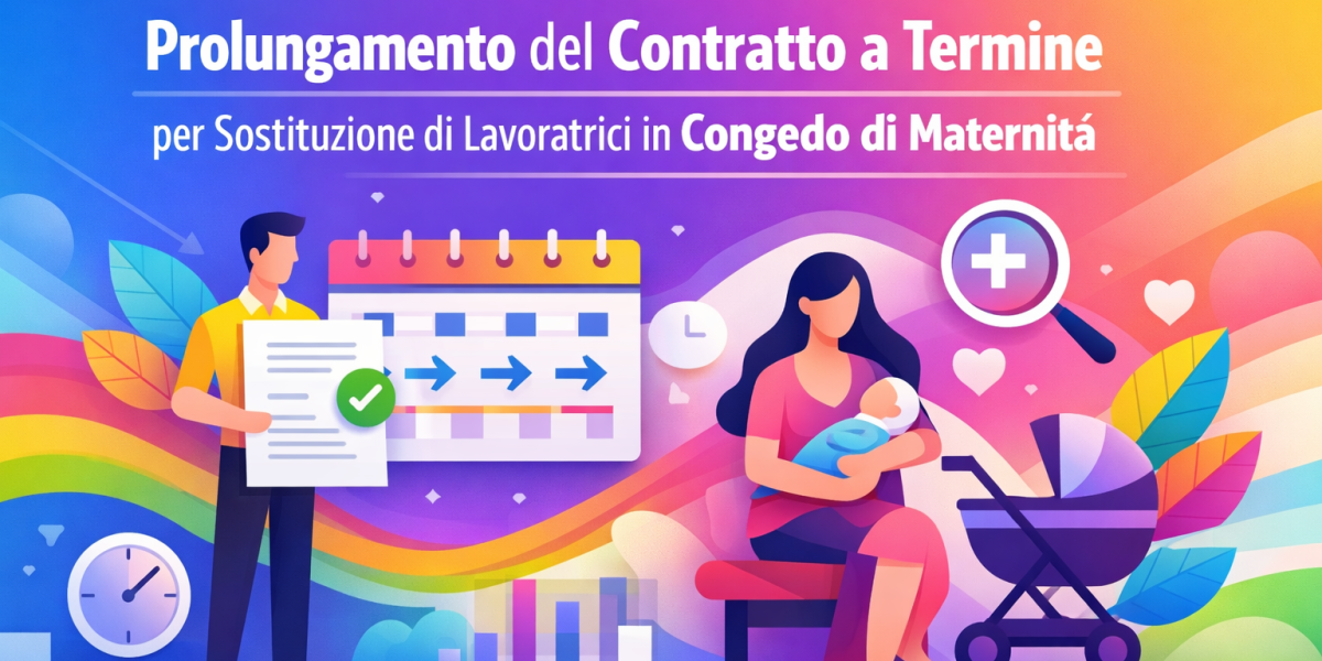 Sostituzione maternità 2026 - prolungamento contratto a termine